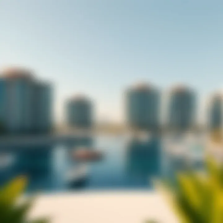 Stunning waterfront view from Jumeirah Bay Island