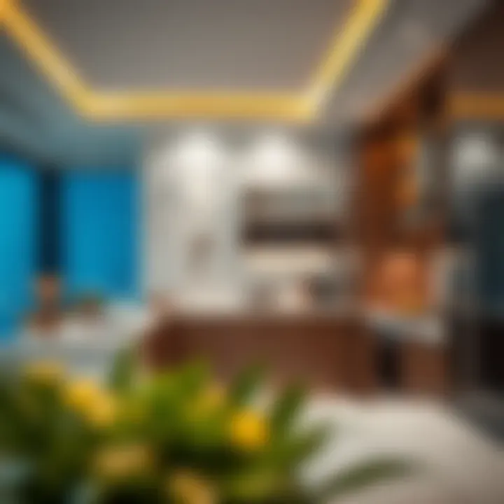 State-of-the-Art Gourmet Kitchen Gourmet kitchen in a high-end penthouse showcasing modern appliances