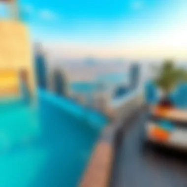 Infinity Pool with Scenic City Views Infinity pool at a luxurious penthouse with panoramic city views