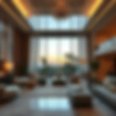 Luxurious Villa Interiors in Dubai Luxurious interior of a Dubai villa showcasing opulent design