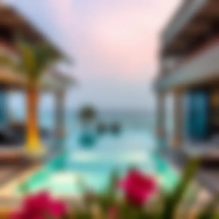 Exquisite Outdoor Spaces of Dubai Villas Stunning outdoor pool area of a luxury villa in Dubai