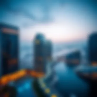 Exquisite views from Marina Vista overlooking the Dubai skyline