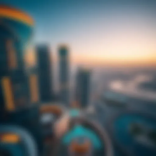 Aerial view of Moosa Tower showcasing its architectural elegance