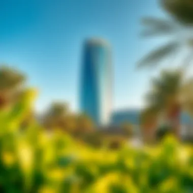 Lush Landscaping Around Moosa Tower Moosa Tower surrounded by lush landscaping