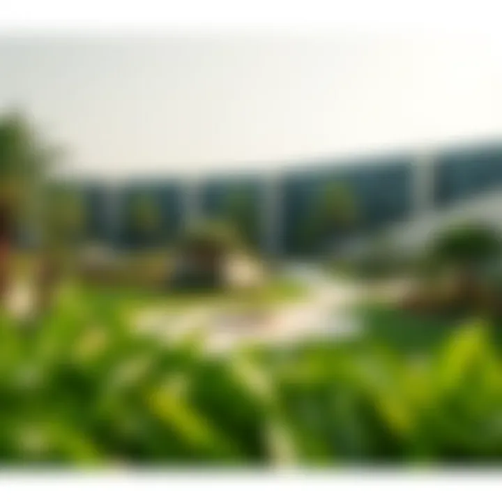 Vibrant park areas in Muhammad Bin Rashid City offering leisure and recreational spaces.