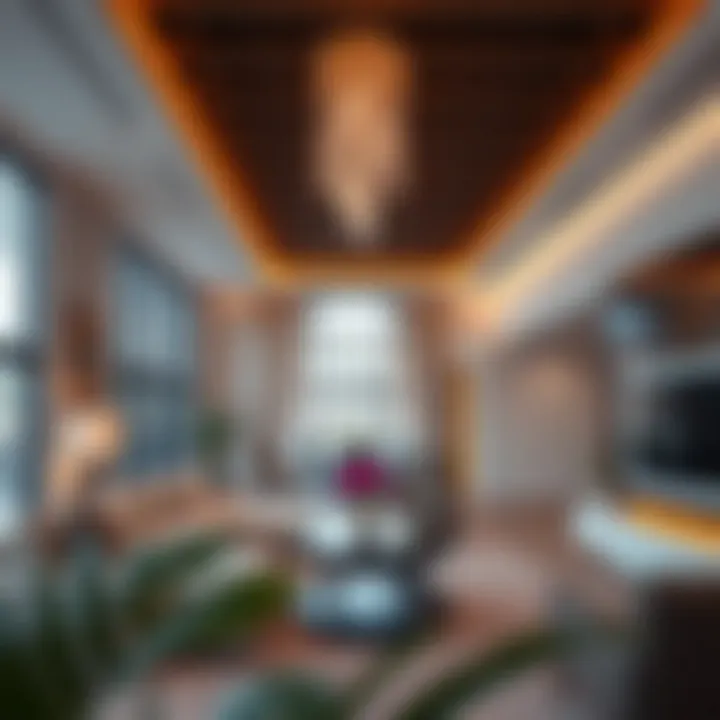 Luxurious interior design of a new apartment