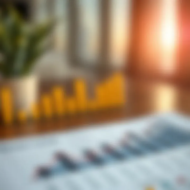 A chart depicting rental market trends and statistics