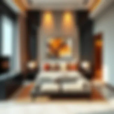 A modern one-bedroom apartment showcasing elegant interiors