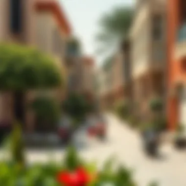 A picturesque neighborhood in Dubai with vibrant lifestyle
