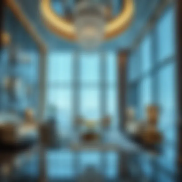 Lavish Interiors of Paragon Dubai Detail of luxurious interior design at Paragon Dubai