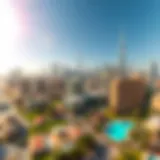 Luxury Skyline of Dubai Stunning skyline view of luxury properties in Dubai