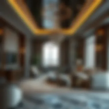 Lavish interior of a luxury apartment in Dubai