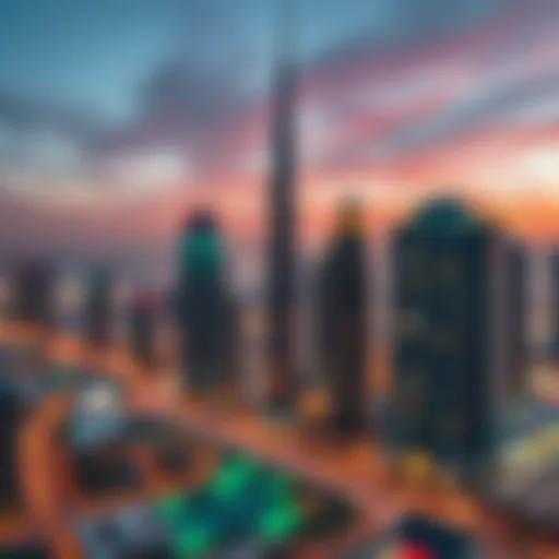 Stunning skyline view of Dubai's luxury real estate