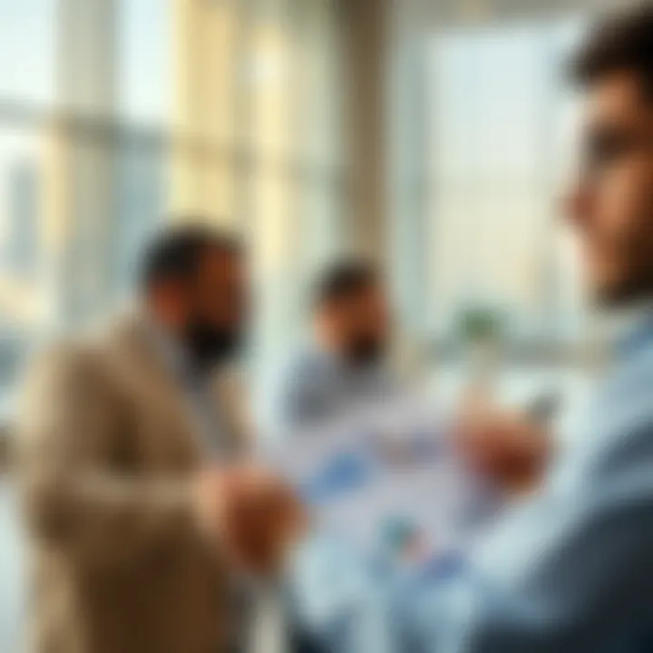 Investors analyzing market trends with strategic tools