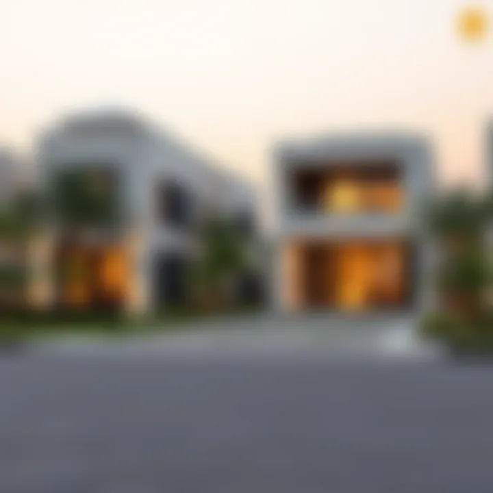 Modern Architectural Design of Sobha Hartland Villas Modern architectural design of Sobha Hartland villas