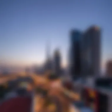 View of Bur Dubai skyline