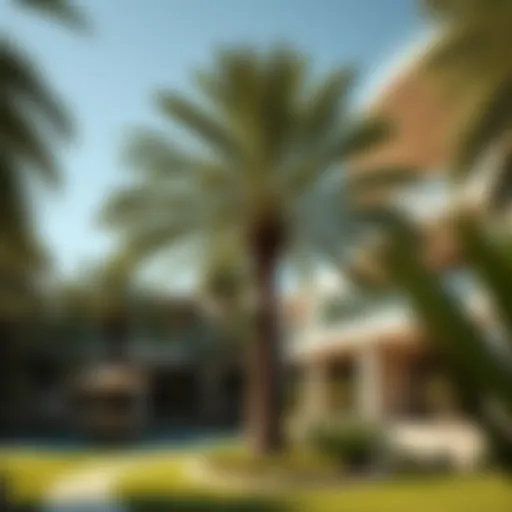 Adagio Palm Enhancing Luxury Landscapes A lush Adagio Palm surrounded by luxury properties