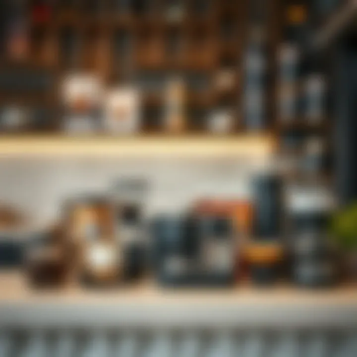 Diverse Coffee Selections in Business Bay Diverse coffee offerings on a chic countertop