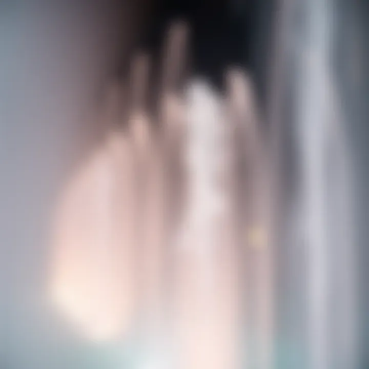 Engineering Elegance: Water Jets of the Dubai Fountain Close-up of the Dubai Fountain's water jets