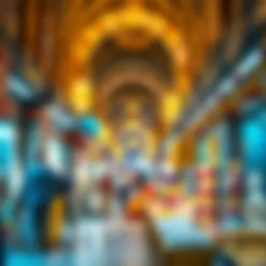The bustling market atmosphere of Dubai's Gold Souk
