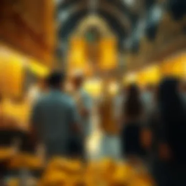 Visitors exploring the Gold Souk's diverse offerings