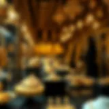 Intricate gold jewelry displayed at the Gold Souk