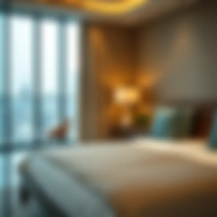 High-end amenities in a modern studio apartment