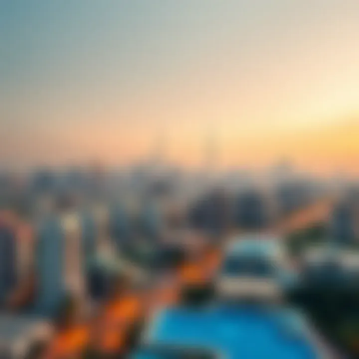 Dubai skyline with rental properties