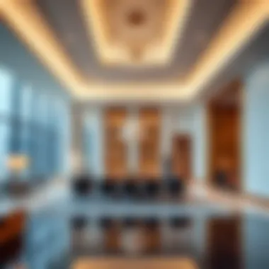 Elegant Interior Design of the Opus Building Luxurious interior space within the Opus Building reflecting modern design