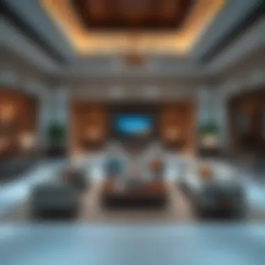 Elegant Living Spaces in Al Warqa Villas Spacious living area of a rented villa