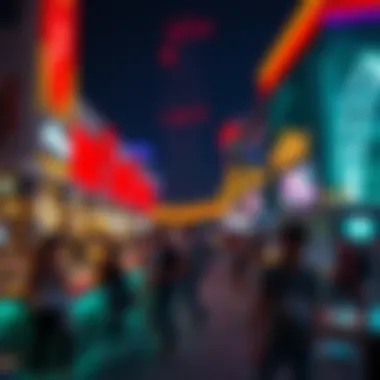 Nightlife at Yas Bay Waterfront Nightlife scene highlighting entertainment options and vibrant atmosphere