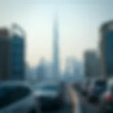 Dubai skyline with modern architecture