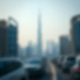 Dubai skyline with modern architecture