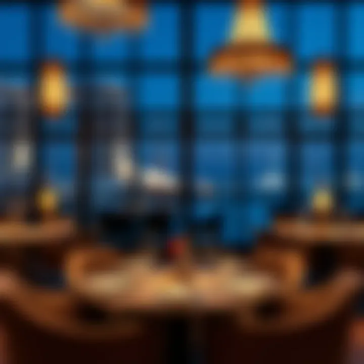 Elegant dining experience at a restaurant within Intercontinental Marina Dubai