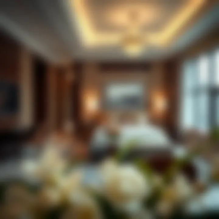 Luxurious interior of a suite at Intercontinental Marina Dubai