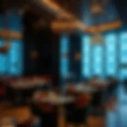 Elegant dining setting at a JBR restaurant