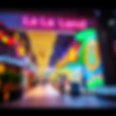 Entertainment zone filled with engaging activities and attractions