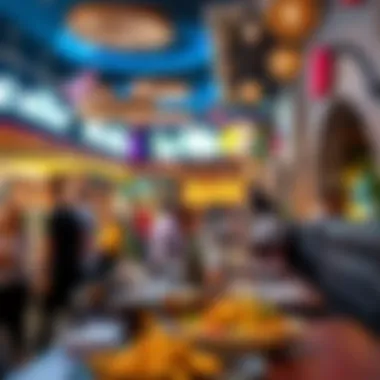 Culinary Delights at La Ville City Walk Vibrant dining scene at La Ville City Walk with diverse culinary offerings