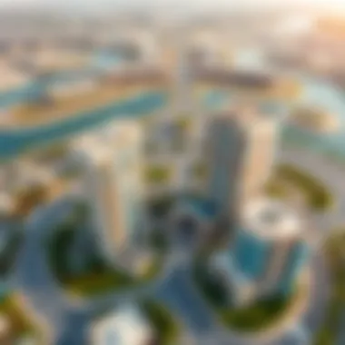 Aerial view of Liwan Silicon Oasis showcasing luxury residential buildings