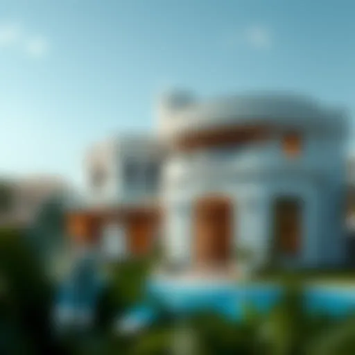 Exquisite Villa Architecture in Dubai Stunning exterior view of a luxury villa in Dubai