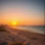 Breathtaking sunset view over Mamzar Beach