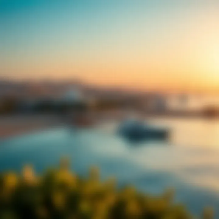 Stunning panoramic view of Mamzar Beach and surrounding area