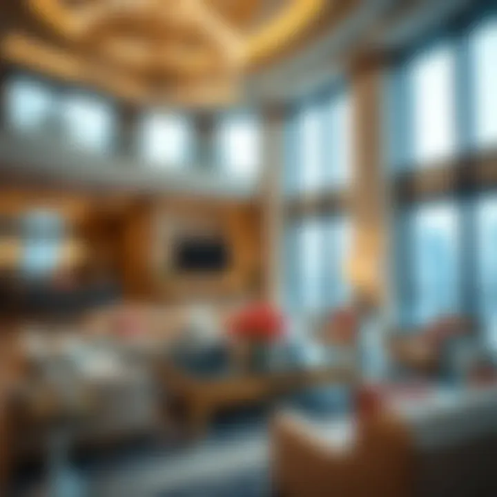 Luxurious interiors showcasing opulence and architectural beauty