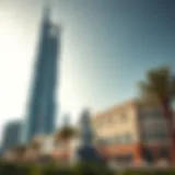 Exterior view showcasing the stunning architecture of Metropolis Tower