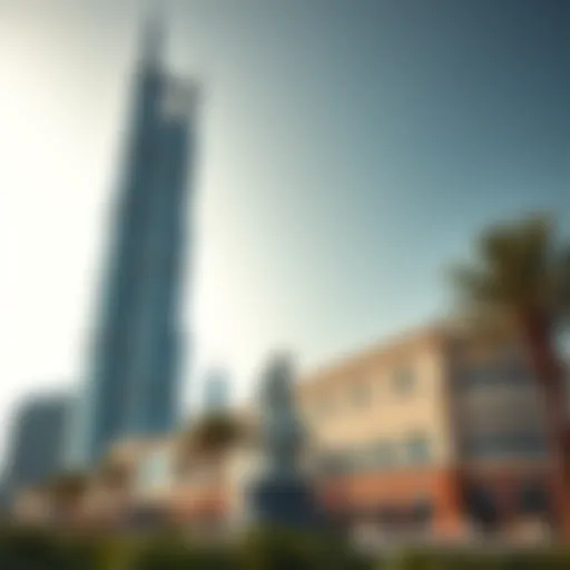 Exterior view showcasing the stunning architecture of Metropolis Tower
