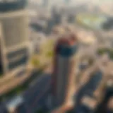 Aerial view of Midtown by Deyaar showcasing its strategic location
