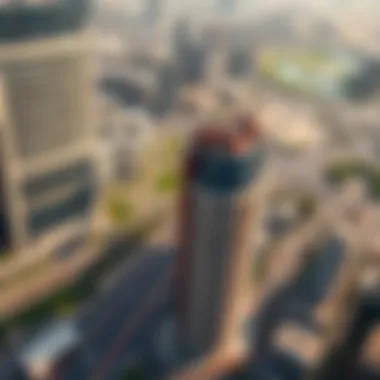 Aerial Perspective of Midtown by Deyaar Aerial view of Midtown by Deyaar showcasing its strategic location