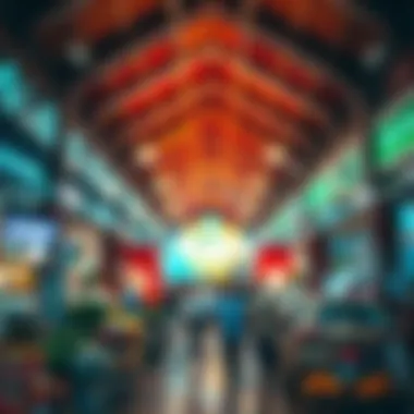 A vibrant marketplace reflecting Dubai's dynamic economy