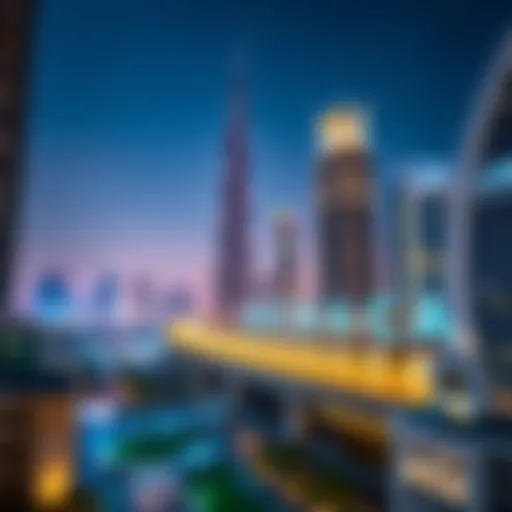 Dubai's Architectural Marvels Stunning skyline of Dubai showcasing luxury apartments