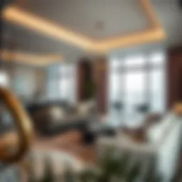 Luxurious interior showcasing modern design elements